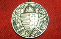 Rara medaglia ungherese commemorativa della prima guerra mondiale in argento